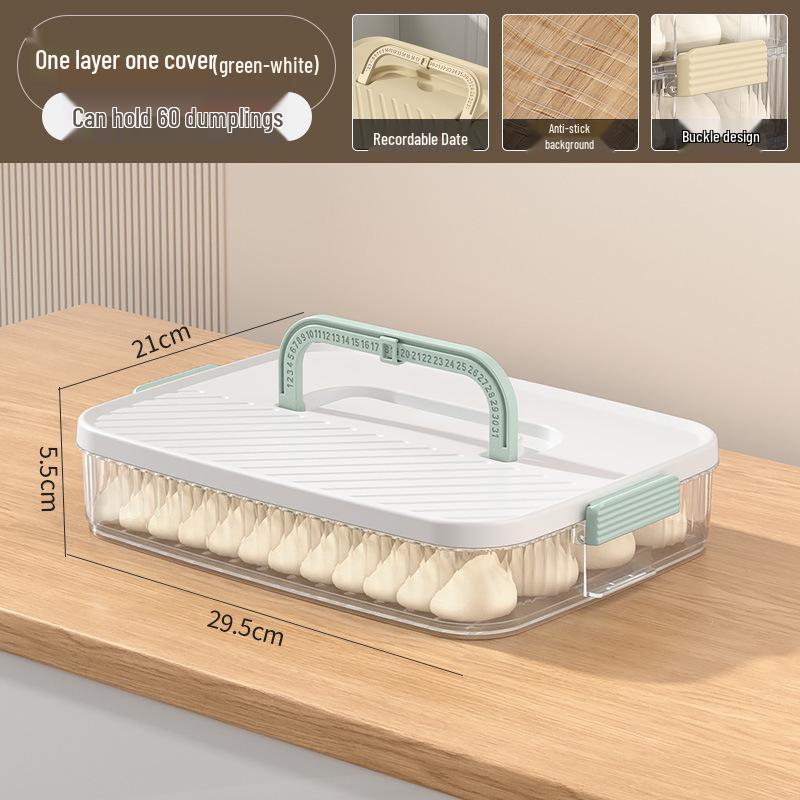 

Multi-layer Food-grade Freezer Storage Box for Dumplings and Wontons