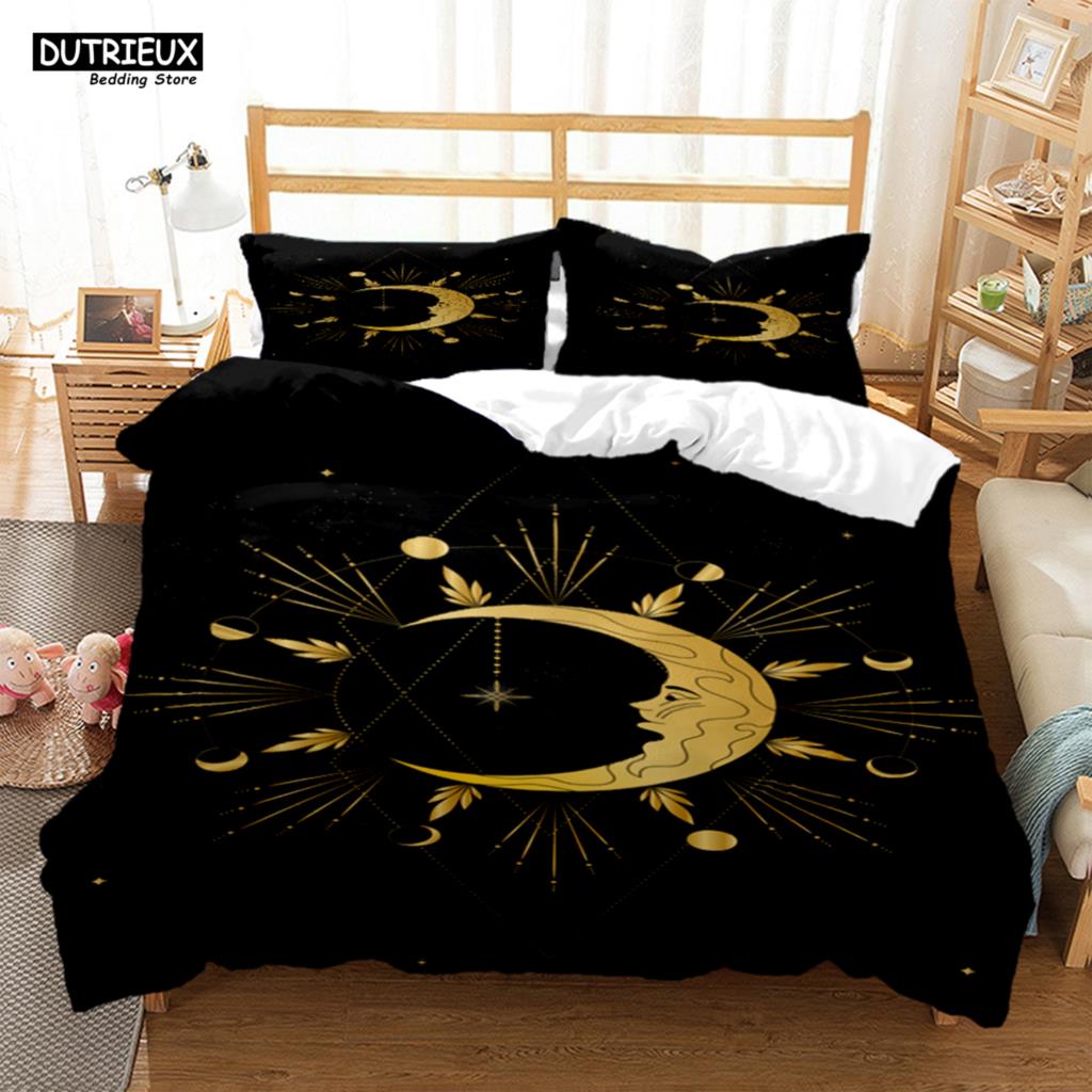 Mysterious Pattern Digital Print Polyester Bedding Sets Child Kids Covers Boys Duvet Cover Set For Teens Comforter Bedding Sets