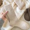 Women's Autumn and Winter Thick Warm Hair Ring New Solid Color All Purpose Cotton Boneless Socks