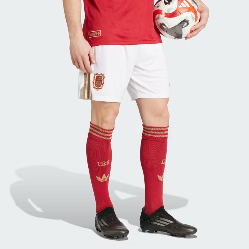 adidas Fc Bayern Anniversary Shorts White Men Streetwear KA7437