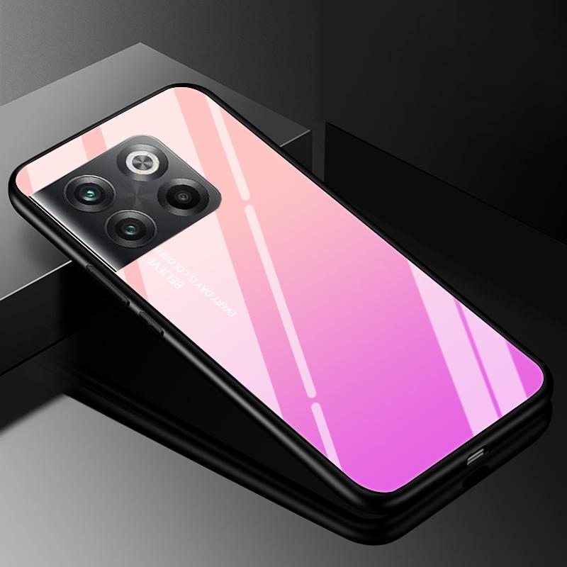 Gehärtetes Glas Handyhülle Für Oneplus 9rt 10T Ace 10 Pro Hülle Oneplus 11 12 12R 10R 9 Pro Luxus Harte Rückseite Stoßfänger Oneplus12