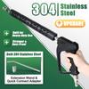 Garden Hose Nozzle High Pressure Water Hose Nozzle Washer Garden Hose Thread for Washing Car Watering Plant Outdoor