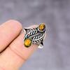 Tiger Eye Handmade 925 Sterling Silver Jewelry Ring Size 7.5 h1P93