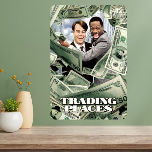 Trading Places Classic Movie Metal Poster Sign 20x30cm(7.8x11.8inch)