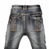Men's Vintage Kevlar Motorcycle Jeans - Elastic, Fall-Resistant Riding Pants