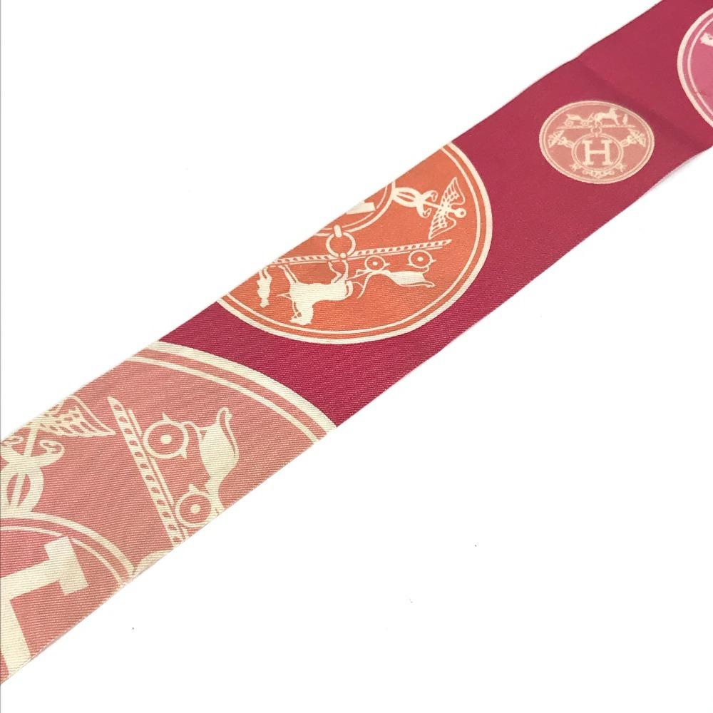 Hermes Twilly Scarf Silk Pink