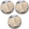 3Pcs Women's Underwear Cotton Seamless Stripes Panties Soild Color Skin- friendly Lingerie Woman Panty Low Waist M-XL Plus Size