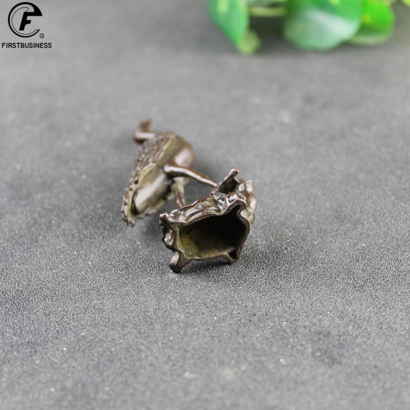 Copper Collection Red-crowned Crane Incense Burner Home Decor Small Ornaments Retro Brass Animal Miniature Sculpture Desktop