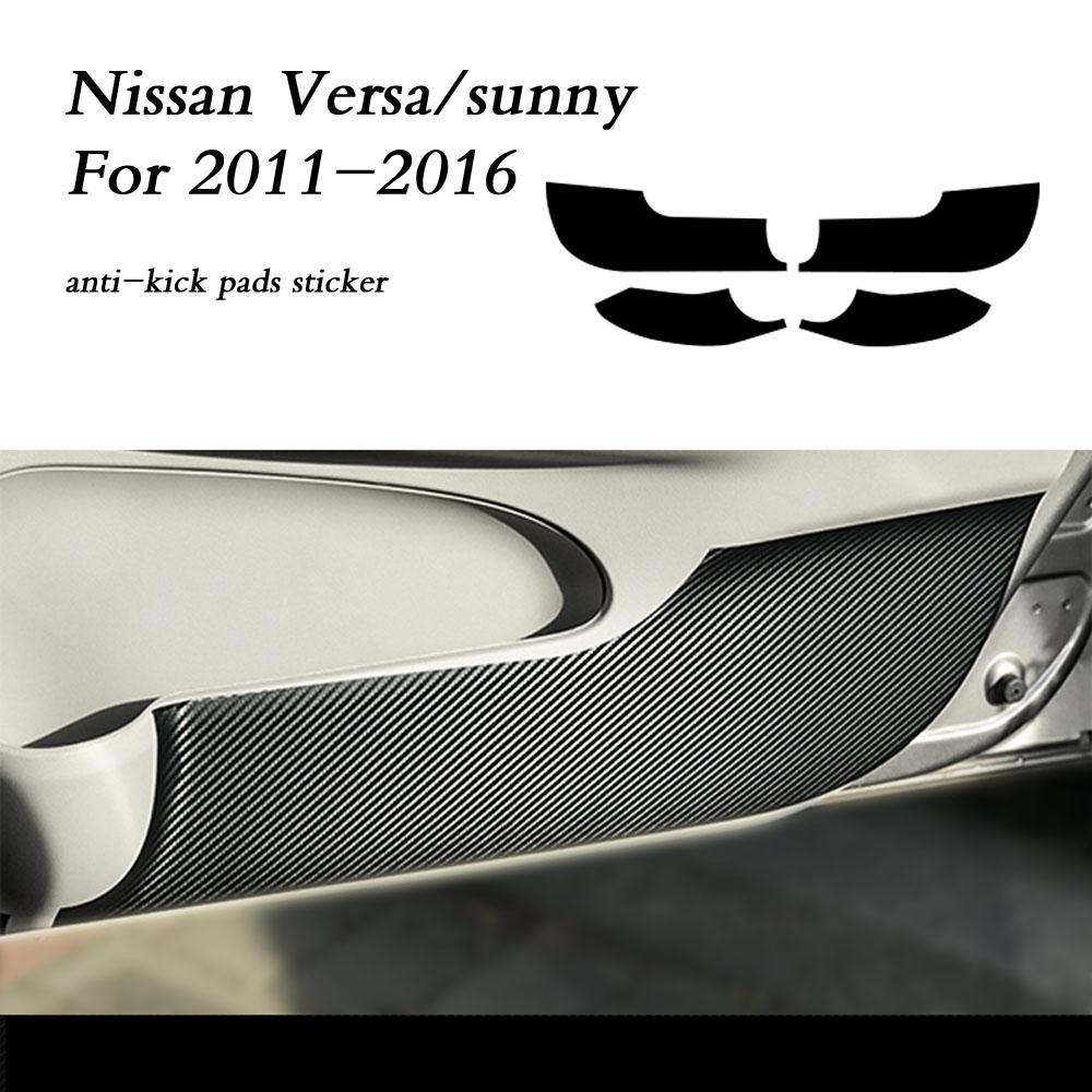 Car-Styling 3D/5D Carbon Fiber Car Interior Center Console Color Change Molding Sticker Decals For Nissan Versa Sunny 2011-2016