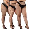 3Xl Fishnet Stockings Mesh Pantyhose Plus Size White Black Large Over Knee Long Socks Thigh High Tights For Oversized Women 2Xxl