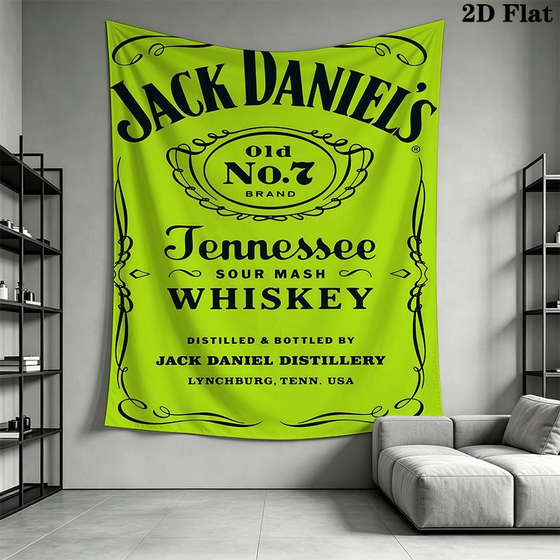 Jack Daniel'S Old No Brand Tennessee Sour Mash Whiskey Jack Daniel Distillery Lynchburg Tenn Usa Tapestry Background Cloth Wallmounted