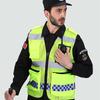 High Visibility Reflective Safety Vest Mesh Cloth Fabric with Pockets and Zipper Durable for Bicycles Outdoor Biking Men Women