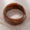 Geometric Smudge Bracelet Wide Version Curved Resin Bracelet Niche Premium Retro Amber Jewelry