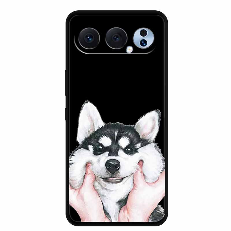Black Silicone Case For Honor 500 Pro 5G Cases 6.55" Cartoon Animals Soft TPU Back Cover For Honor 500Pro 2025 Case Coque Fundas