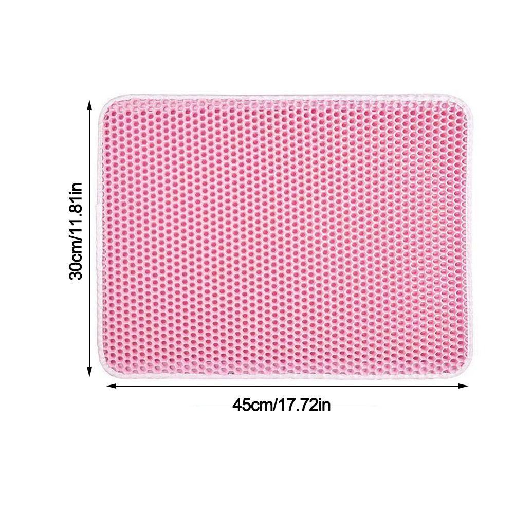 Waterproof Double Layer Cat Litter Pad EVA Kitten Dog Mat Sand Basin Filter Mat  Pet Accessories