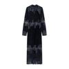 European & American Women's Fashion Lace Velvet Dress
