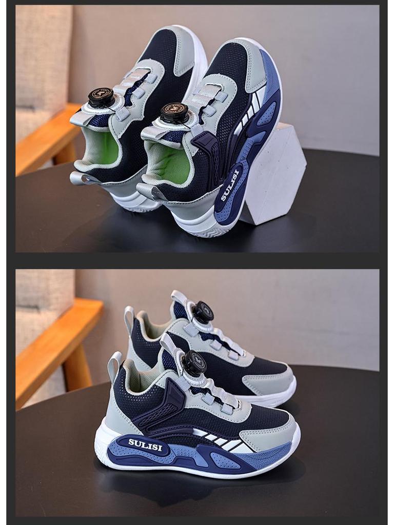 New Autumn/Winter 2025 Boys' Non-Slip Lightweight Sports and Basketball Shoes with Soft Sole