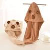 2PCS Kawaii Towel Cap Quick Dry Super Absorption Cap Animal Theme Bath Hat  Hair Care