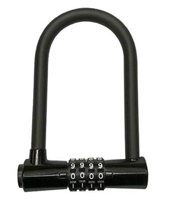Top Heavy Duty Dial 135x75mm Bicycle Security Lock Combination U-Lock Anti-Theft 4-Digit