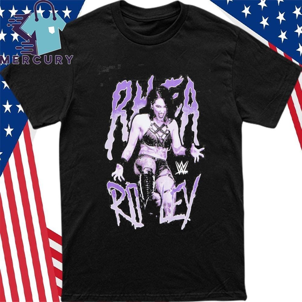 Rhea Ripley Kicking Portrait Girls Shirt Unisex T-Shirt