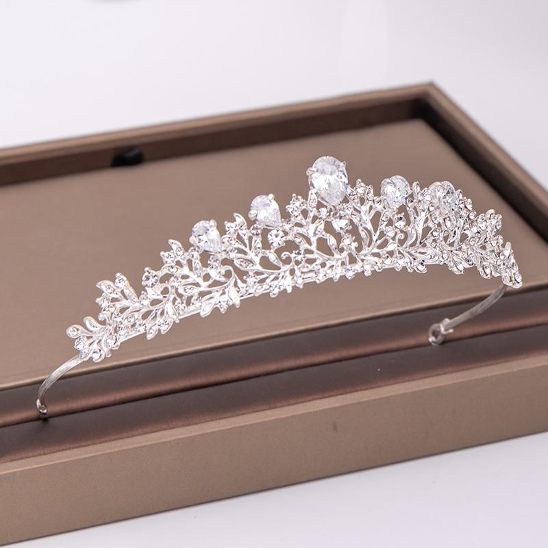 Crown Tiaras Crowns and Wedding Bridal Pageant Birthday Kids Crystal Bride Gold Woman Tiara белый