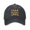 Fashion   Dada Father's Day Baseball Caps Unisex Distressed Denim Headwear  Outdoor Workouts Unstructured Soft Hats Cap