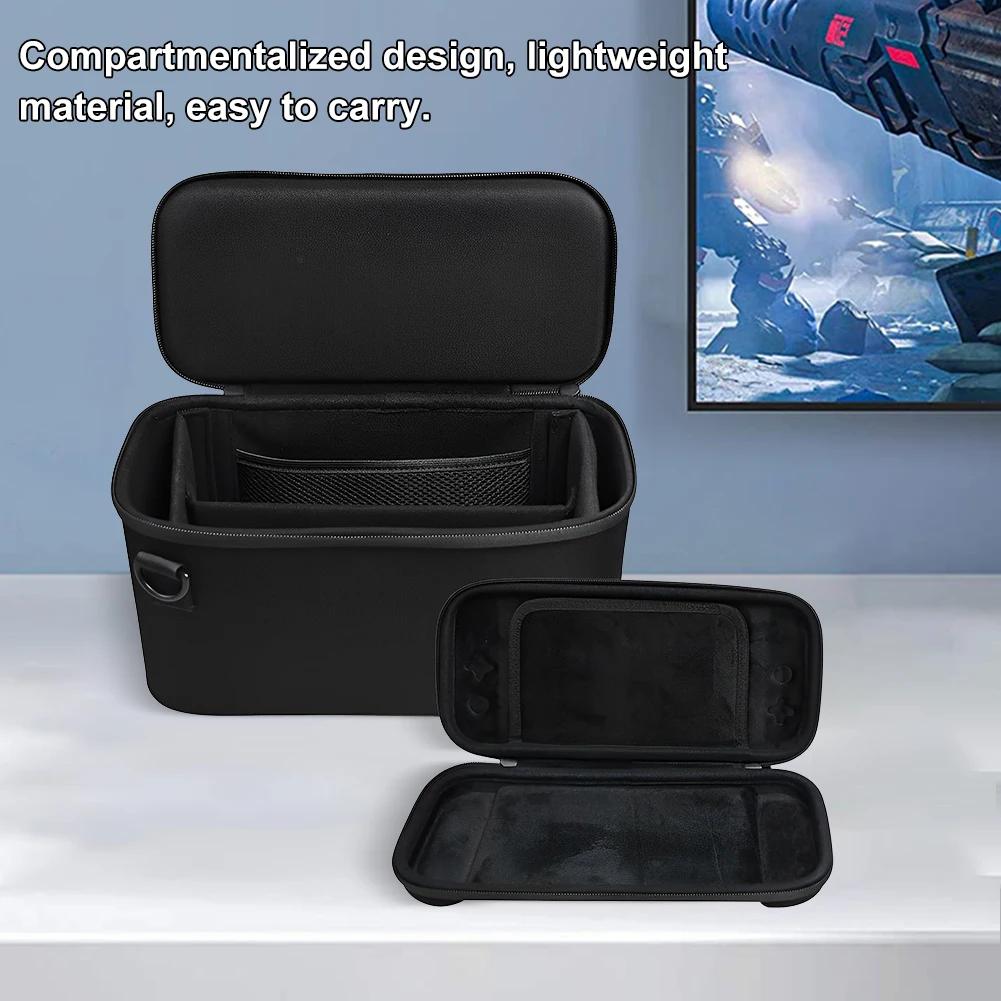 Portable Storage Bag Shockproof Travel Carrying Bag Anti-Scratch Hard Shell Storage Bag for Switch 2 Console Base Power Adapter