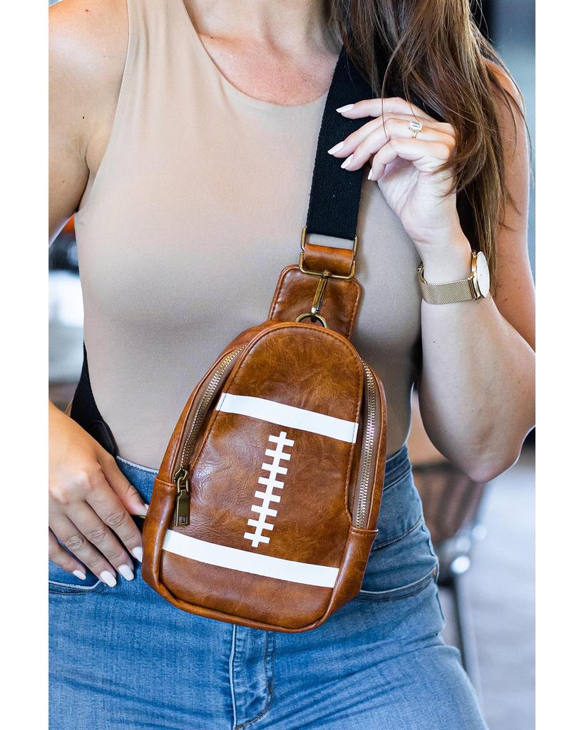 Azura Exchange Mini Rugby PU Crossbody Bag