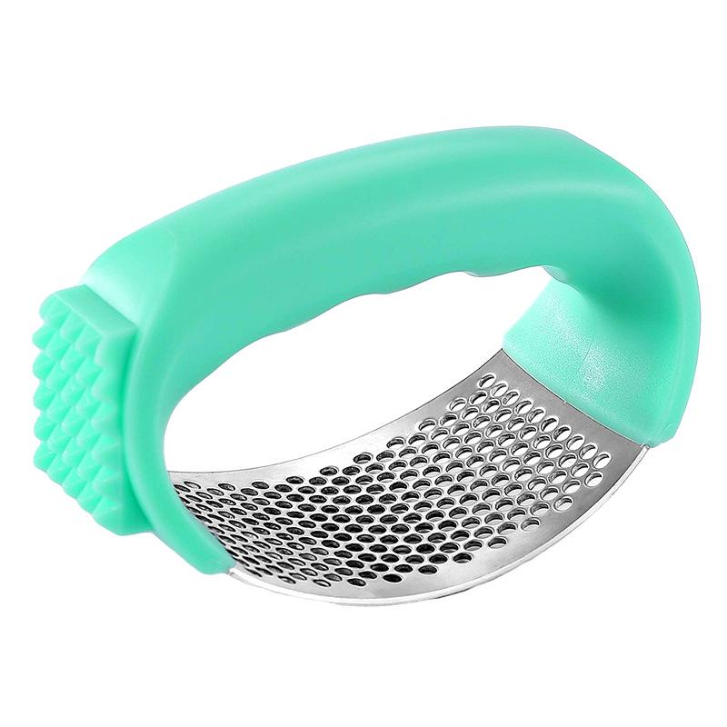 Dual-Function 304 Stainless Steel Garlic Press and Meat Floss Maker