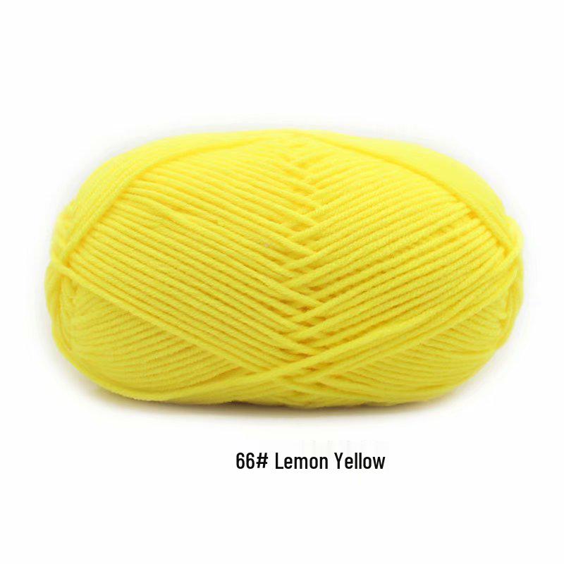 4-Ply Milk Cotton Yarn for DIY Baby Scarf & Blanket Knitting