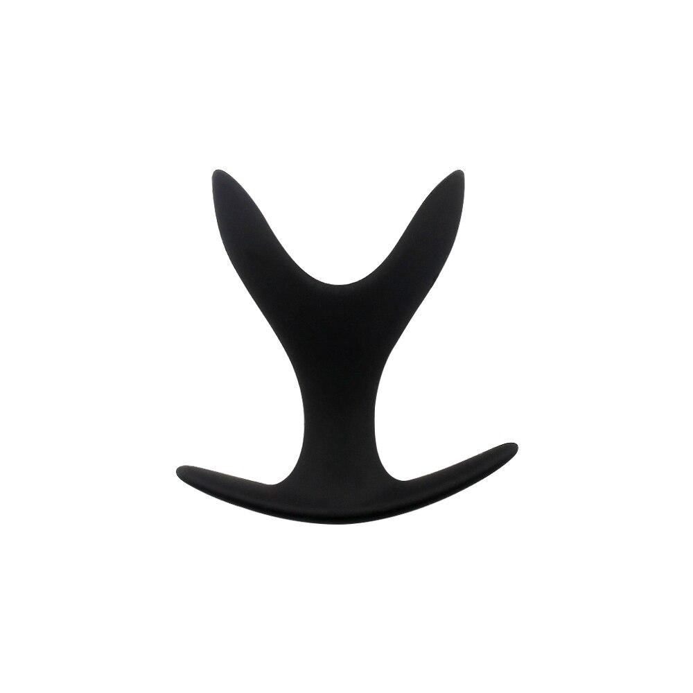 Åpning Butt Expander Speculum Dilator G-punkt Prostata Massasjer Voksenprodukter Dildo Silikon Anal Plugg