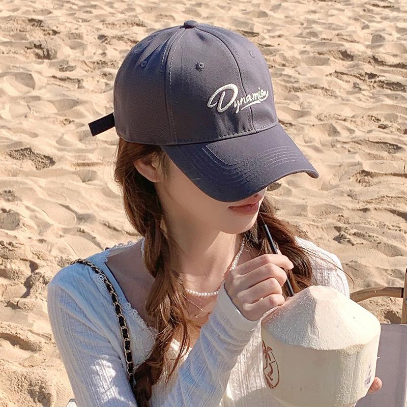 New Big Head Hat for Women with Half Hard Baseball Cap Couple Versatile Face Showing Small Baseball Hat for Men