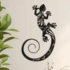 Decoración de Pared de Gecko Decoración de Jardín y Patio de Metal para Gecko Arte Metálico Arte de Hierro Escultura de Pared de Lagarto Escultura Colgante de Arte de Pared de Gecko