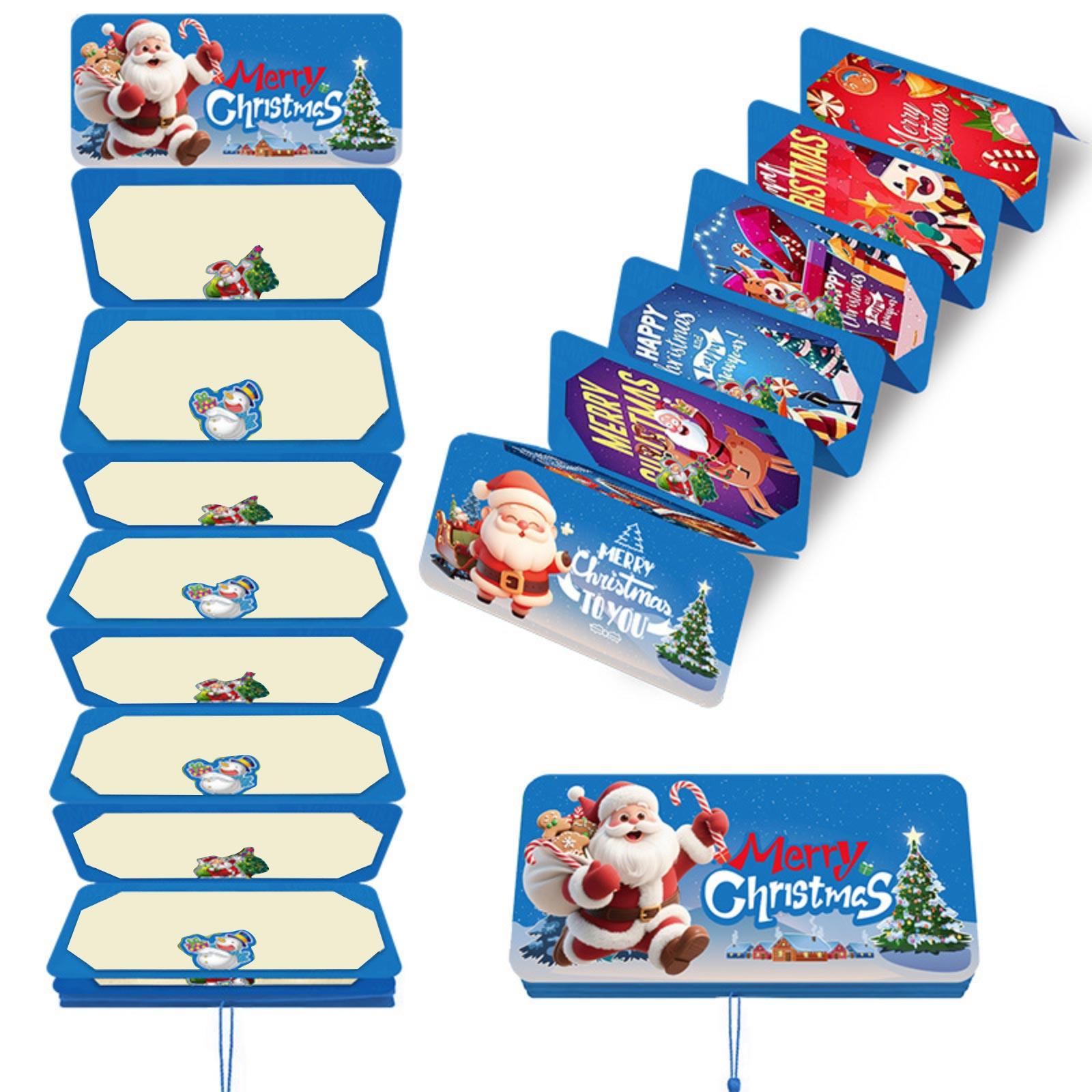 

Creative Ways To Give Cash This Christmas, Holiday Gift Card Envelopes, Surprise Christmas Folders For Family And Friends One Size синий