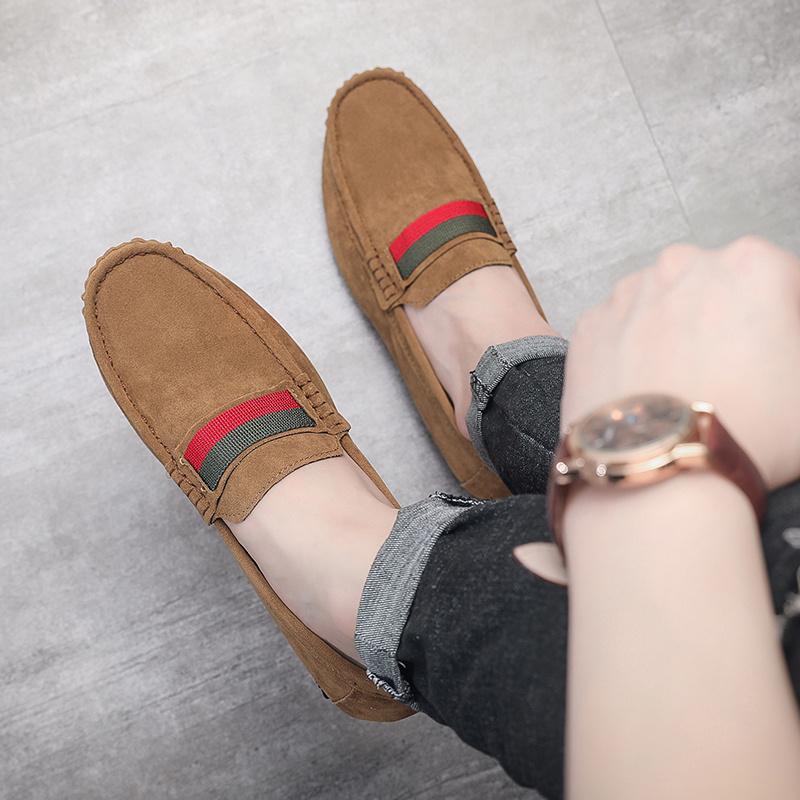 Fashion Luxury Man Moccasin Shoes Classic Handmade Suede Loafers Men Leather Casual Shoes Comfort Slip-On Driving Shoes Men Flat