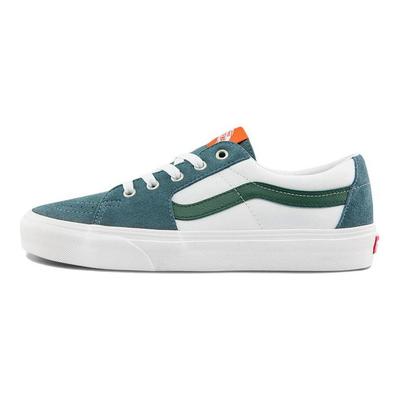 SK8 Low Low Tops Freizeit-Skateboarding-Schuhe Unisex Weiß Grün Vans VN0A5KXDBLG