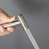 Stainless Steel Brushed Handheld Toilet Bidet Sprayer Kit Hand Bidet Shattaf for Bathroom Hand Shower Sprayer Head Self Cleaning