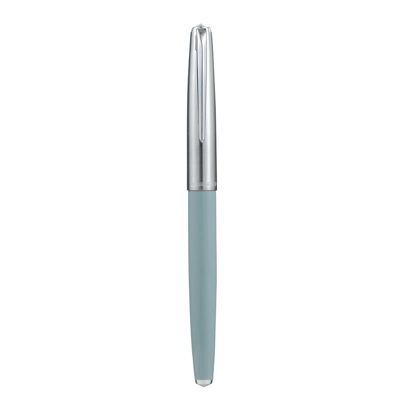 HERO 100 Fountain Pen with 14K Gold Nib and Half-Steel Sleeve in Engravable Gift Box - Ideal for Graduation or Commemorative Gifts.