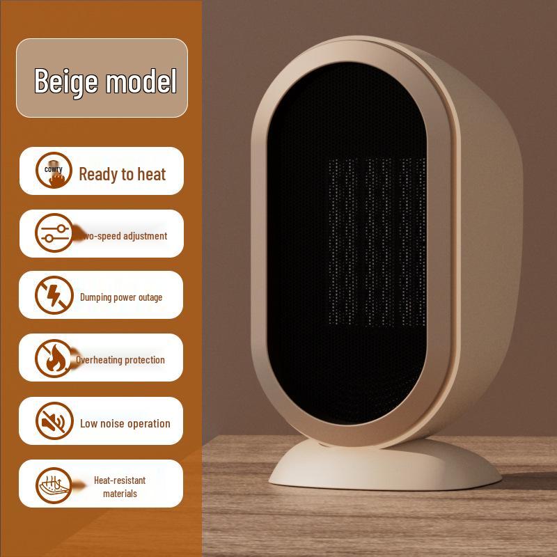 Compact Desktop Heater: Ideal for Home, Office, or Bathroom Use