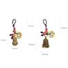 Bell Auspicious Gourd Fengshui Car Keyring Jewelry Findings Keychain Components Brass KeyChains