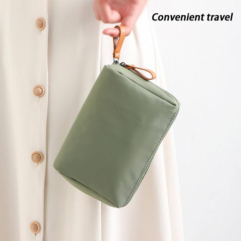 2026 Damen Kosmetiktasche Unifarbene Koreanischer Stil Make-up Tasche Beutel Kulturtasche Wasserdichte Make-up Organizer Etui Tasche