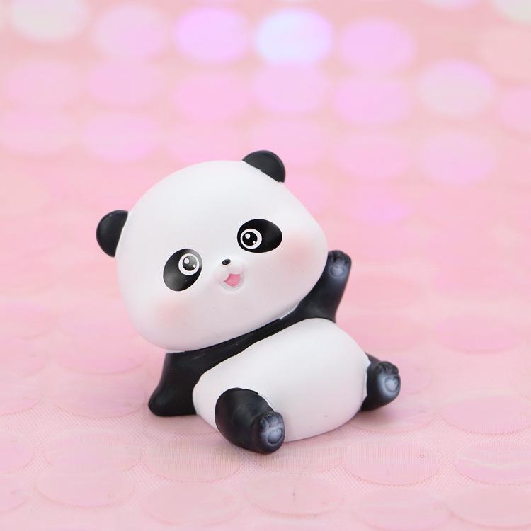 Creative Cute Panda Cake Ornaments for Children s Birthday Decorations Licensed Original