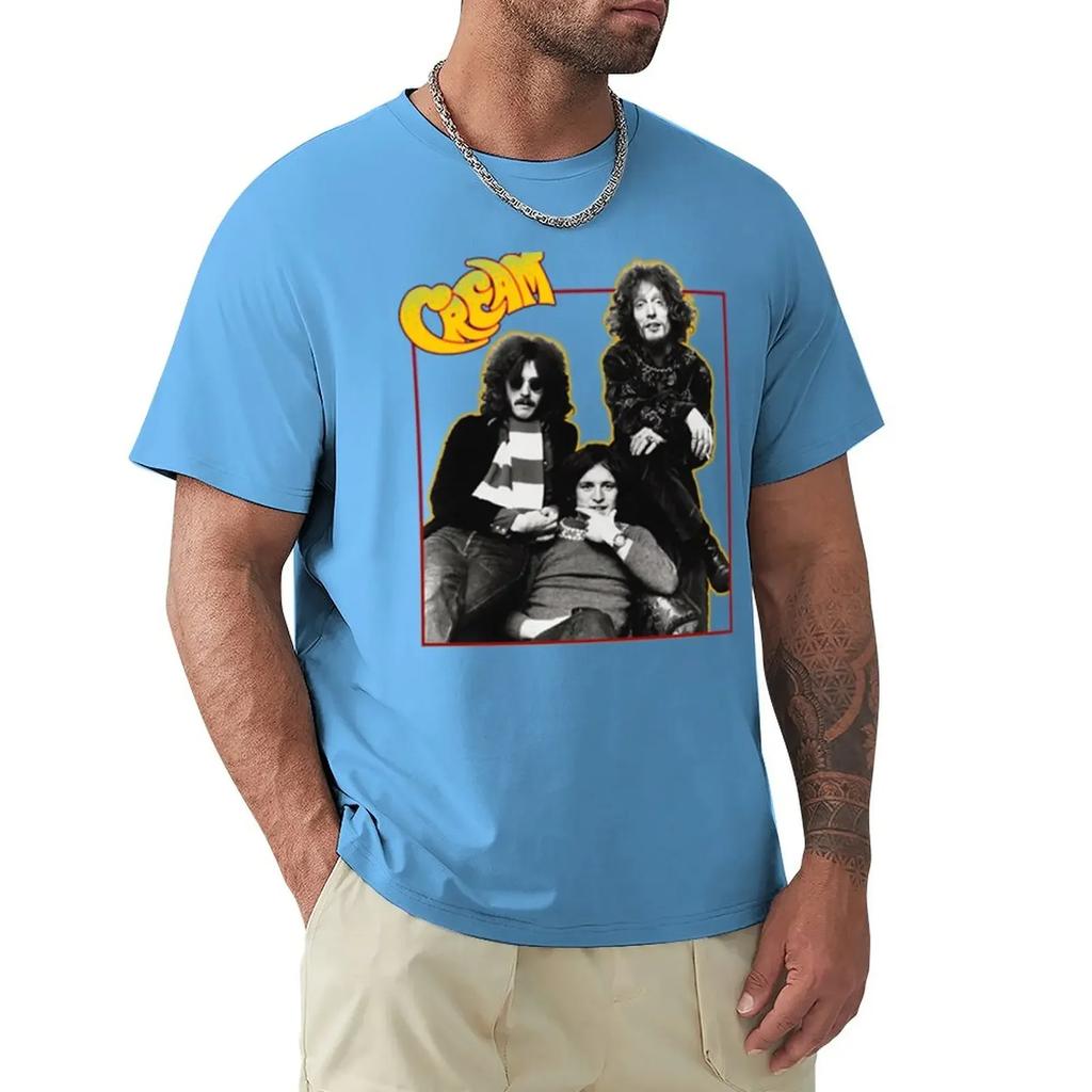ClaptonThe Cream T-Shirt plain oversized t shirts for graphic tees anime black t-shirts for