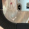 New 925 Sterling Silver Heart Necklace Personality Charm Love Pendant Choker Birthday Gift for Friends Exquisite Jewelry