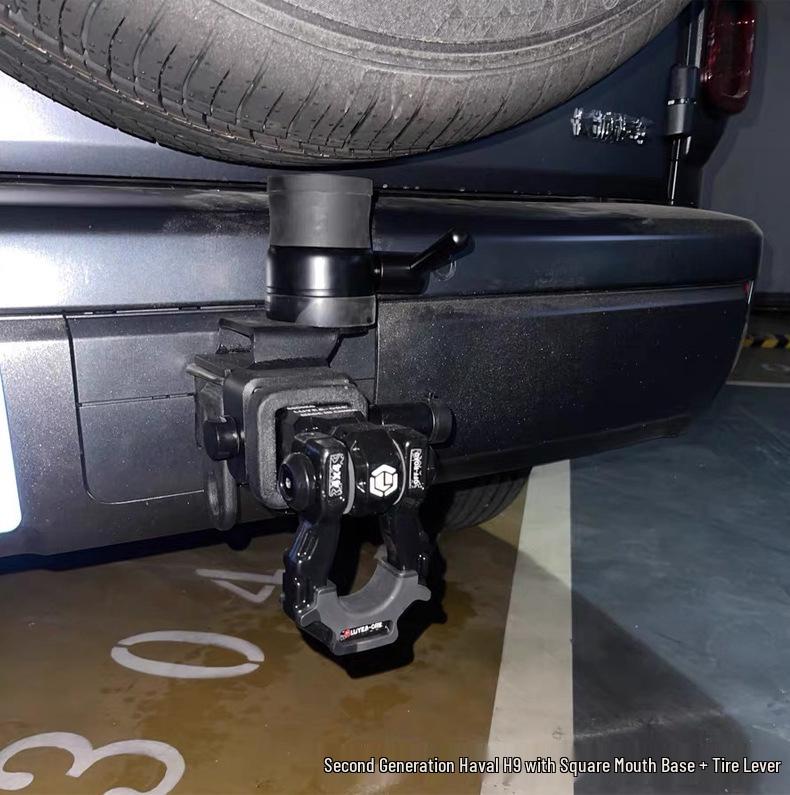 Towing Tail Hook Rack & Spare Tire Holder for Haval H9's Modified Rear Bumper