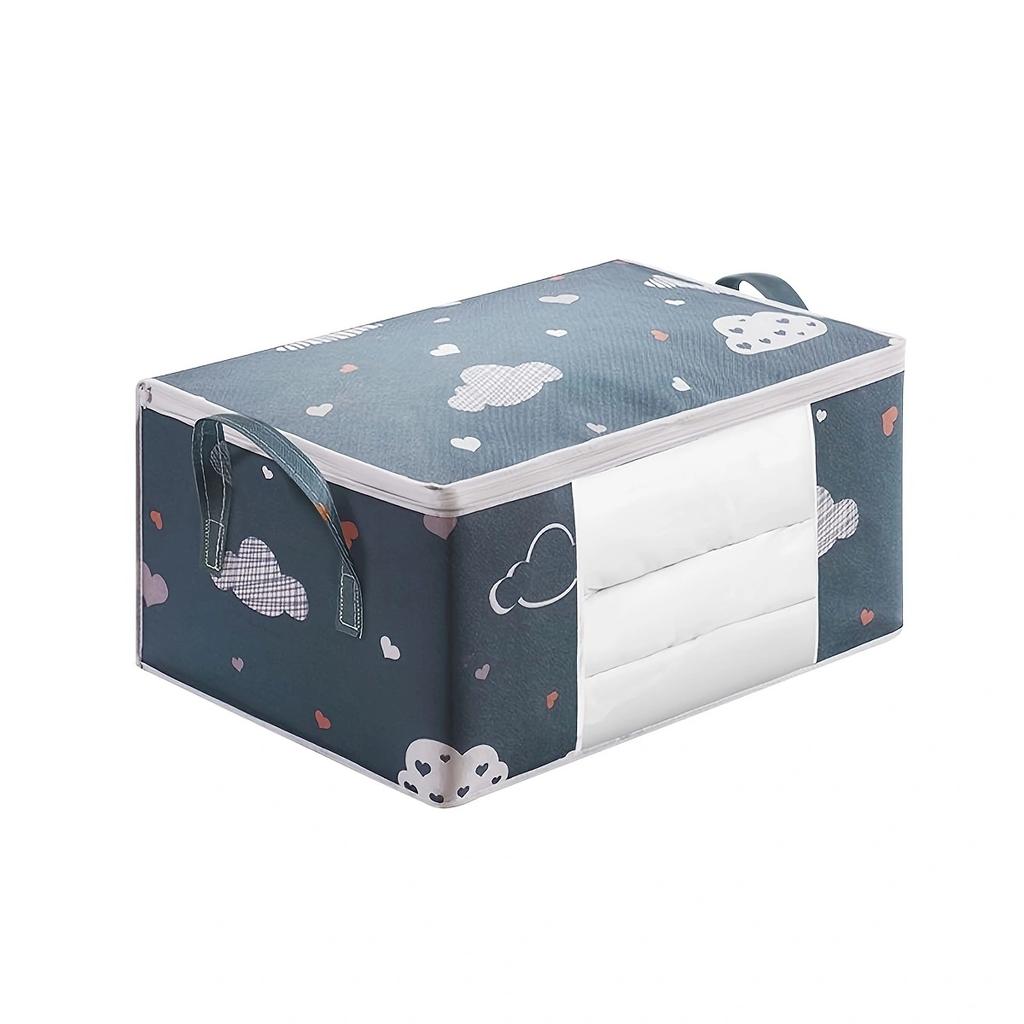 Quilt Storage Bag with Handle, Cotton Quilt Bag, Multi-functional Dust-proof Bag, Household Moving Packing Bag, Storage Bag, 1pc