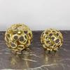 Creative Metal Hollow Ball Statue Crafts Golden Ball Geometric Ornaments Living Room Children's Room Ornaments Home Decoration