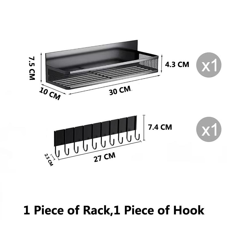 Metal Magnetic Spice Storage Rack for Refrigerator Oven Magnetic Fridge Shelf for DIY Kitchen Spice Organizer Magnetic Shelf