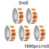 1000 PCS Color Dot Label Sticker  Classification Mark Coated Paper Sticker Rolls  Kawaii Stationery  Aesthetic