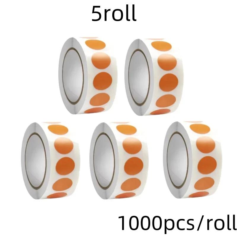 1000 PCS Color Dot Label Sticker  Classification Mark Coated Paper Sticker Rolls  Kawaii Stationery  Aesthetic